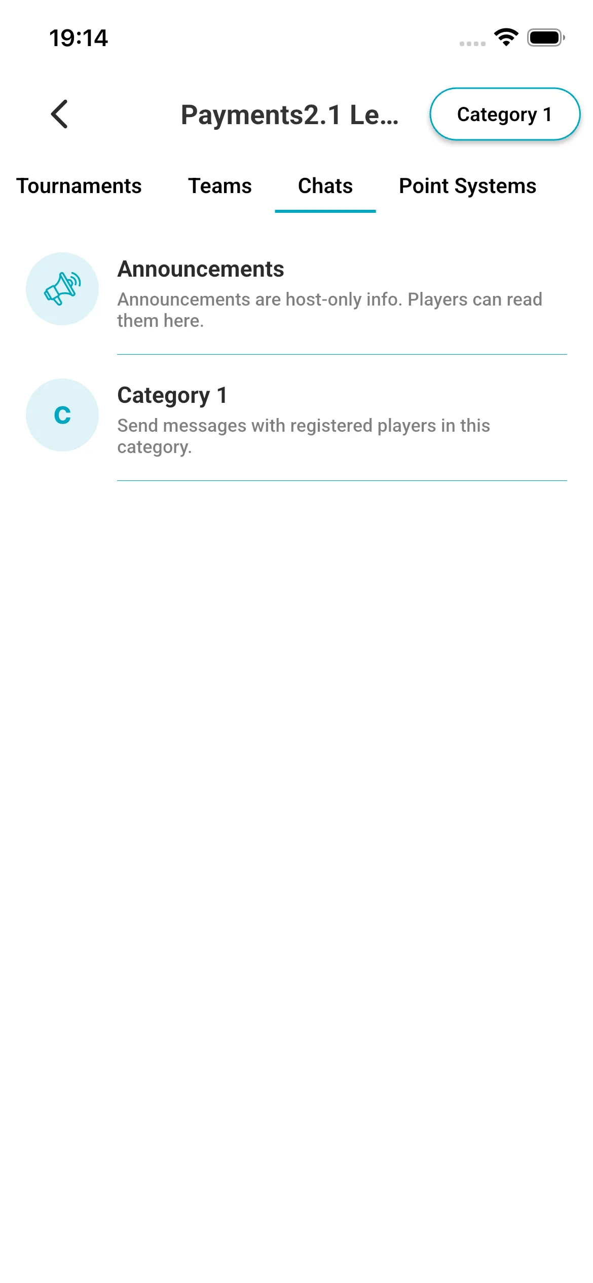 Padel Playground app screenshot